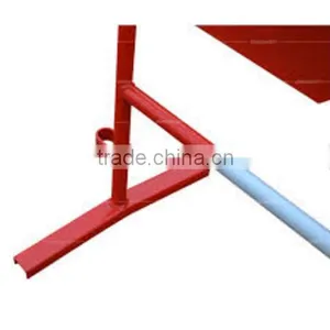 Haotian Red Powder Coated Metal Steel Tube Crowd Control Barriers With Reflective Tape thumbnail-5