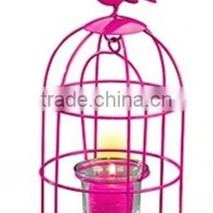 Bright Coloful BirdCage Candle Holder thumbnail-1
