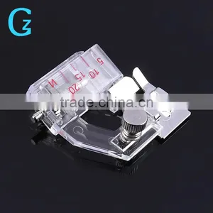 Portable Snap-on Bias Binder Tape Binding Sewing Machine Presser Foot Sewing Supplies for All Low Shank Snap-on Singer Brother B thumbnail-1