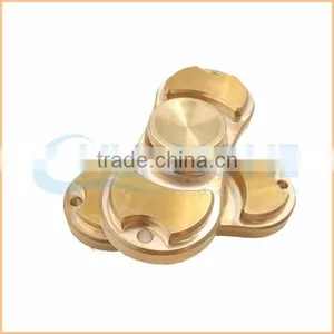 Copper Fidgets Hand Spinner Copper Material Two Finger Gyro For Autism thumbnail-1