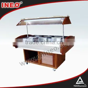 Wooden Display Commercial Salad Bar thumbnail-1
