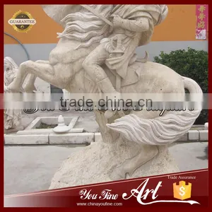 Life Size Napoleon Riding Horse Marble Statue thumbnail-2