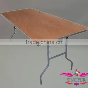 Wood Folding Banquet Table / Wood Dining Table Wholesale thumbnail-1