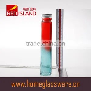 Short and Thin Clear Glass Bottle for Oil, Candies or Other Storage or as Fancy Gift thumbnail-2