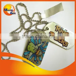 Sublimation Logo With Epoxy Aluminum Dog Tag Necklace thumbnail-1