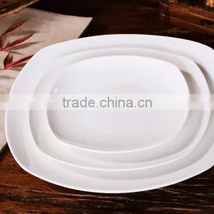 KC-2617 Haonai Hot Sell Square Porcelain Dinner Plate thumbnail-1