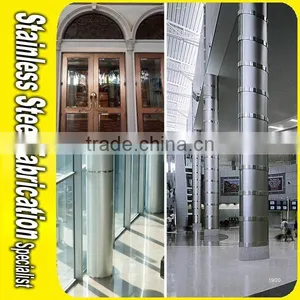 Building Structural 304 Stainless Steel Exterior Decorative Column thumbnail-3