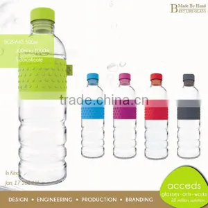 Made-By-Hand Glass Water Bottle thumbnail-6