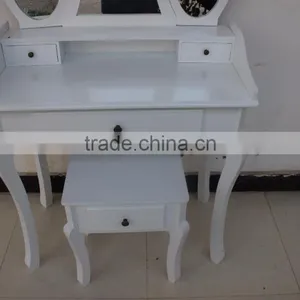 Modern Design Dressing Table With Mirror and Stool/ Make-up Table With Mirror and Stool thumbnail-6