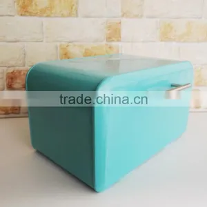 Metal Steel Retro Drop Drown Front Door Bread Bin Kitchen Food Storage Vintage Box thumbnail-4