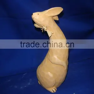 Hand Painted Resin Sculpture With Standing-resin Woman Sculpture-clear Resin Statue-resin Bird thumbnail-1