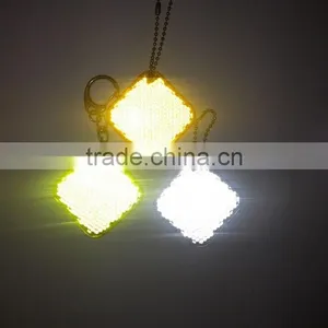 EN13356 PMMA Rectangle Reflector Keychain thumbnail-1