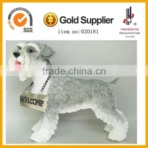 14.5 Inch Resin Dog Figurines Garden Animal Sculpture Resin Animal thumbnail-6