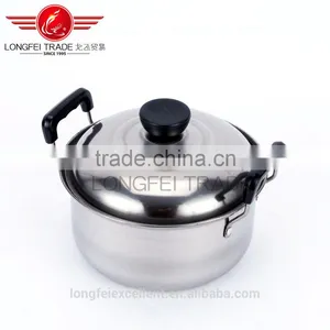 Insulation Handle Cheap Good Quality Houseware Useful Stainless Steel Cooking Pot Set/camping Pot Set thumbnail-4