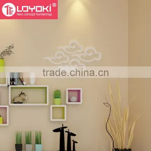 Home Decorating DIY MDF Wood Home Decor Cloud Shape Mural Wall Sticker for Home Decoration thumbnail-2