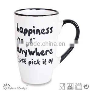 Stoneware Coffee Mug With Words Ceramic Mug thumbnail-1