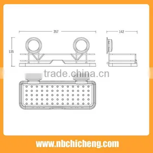 Multifunction High Quality Commodity Shelf Display Racks Display Shelf Plastic Wall Holder thumbnail-3