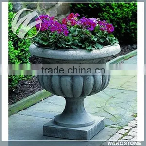 Antique Large Square Decor Granite Stone Garden Planter thumbnail-1