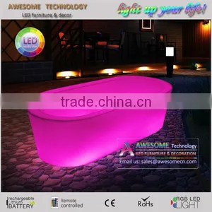 Led Glow Big Round Planter Pot / Roundabout Centre Planter Pot thumbnail-3
