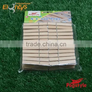 Nature Color High Quality Birch Wooden Clothespegs thumbnail-1