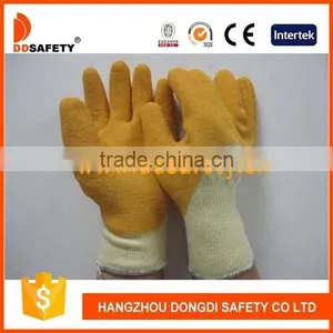 DDSAFETY Hot Sale Beige T/C Shell Latex Coated Glove thumbnail-1