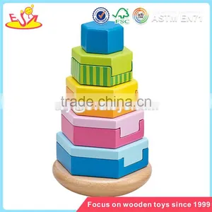 Wholesale Wonderful Toddler Wooden Stacking Toy Bring Fun Baby Wooden Stacking Toy W13D044 thumbnail-1