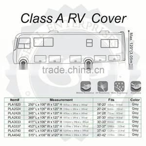 Waterproof 3 Layers Nonwoven Fabric Class A Caravan Motorhome RV Cover thumbnail-2