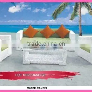 Gray Rattan Wicker Furniture Sofa Set thumbnail-1