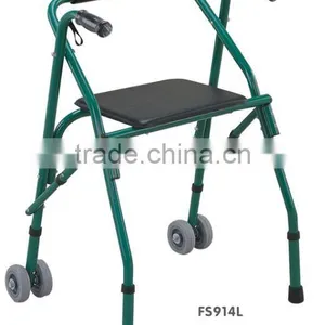 TWA914L Aluminum Drum Brake Disability or Aged People Walking Frame Rollators Walking Aids Mobility Aids thumbnail-1