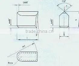 Hard Alloy Products for Coal Excavaying Tools--To Mount the "-"shaped, Three-flanged And"x"shaped Impact Rock +lade Bits thumbnail-1