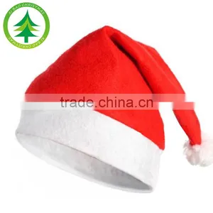 2016 Cheap Factory Price Christmas Party Santa Red Hat And White Cap for Christmas Decoration thumbnail-4