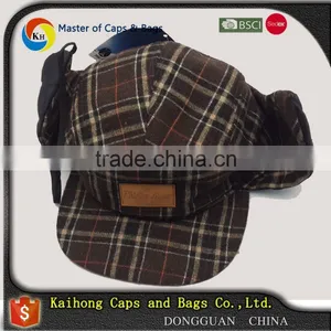 Winter Flat Visor Baseball Cap With Two Earflap Both Side/earflap Baseball Cap thumbnail-1