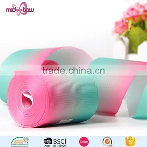 Custom Size Double Face Rainbow Thermal Transfer Grosgrain Ribbon for Gift Box thumbnail-6