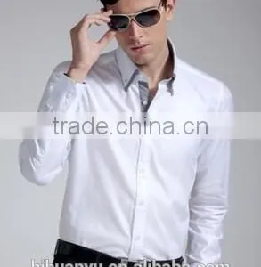 Men Handsome White Business Pontied T/C Dress Shirt 2015 thumbnail-1