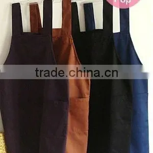 Customize Solid Color Cotton Kitchen Apron thumbnail-1