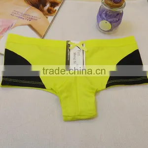 Color Block With Applique Wholesale Hot Teen Gilrs Panties Stock Active Women Boxer Underwear thumbnail-5