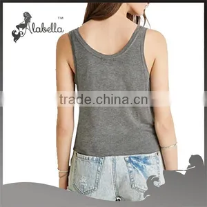 Gym Wear Wholesale Stringer Gym Vest With Screen Print thumbnail-2
