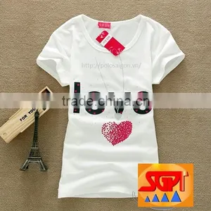 SHORT SLEEVE T SHIRT WOMEN, 100% COTTON thumbnail-5