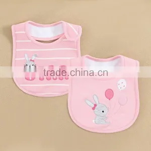 HOT SALE !Top Quality Branded MOM AND BAB Waterproof Pink Colour Bibs 100%cotton Embroidery thumbnail-1