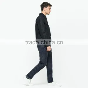 Wholesale Custom Plain Black Winter Man Jacket Denim Factory Price thumbnail-3