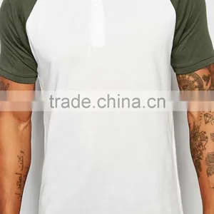 MGOO Cheap Price Raglan Short Sleeves Polo Off White Jersey Polo 100 Cotton Baseball T Shirt thumbnail-4