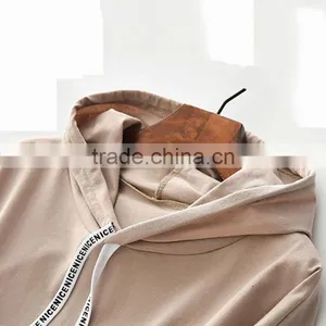 Wholesale Custom 80 Cotton 20 Polyester Women Pullover Short Sleeve Hoody thumbnail-3