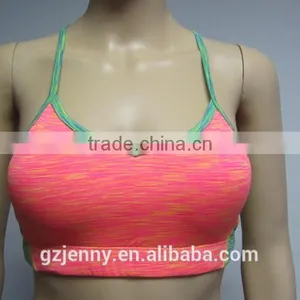 Wholesale Ladies Sexy Colorful Women's Gym Workout Tube Bra Sportswear thumbnail-2