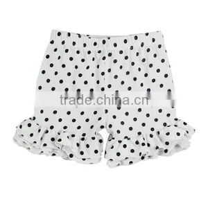 Polka Dot Print Shorts Child Model Wholesale Baby Ruffle Shorts Ruffle Icing Shorts thumbnail-3