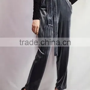 4665 Runwaylover High Waist Sexy New Design Velvet Sexy Pant thumbnail-4