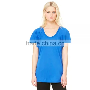 Bella+Canvas Women's Flowy Raglan Tee - 65% Poly 35% Viscose, Has Raglan Sleeves and Comes With Your Logo thumbnail-1