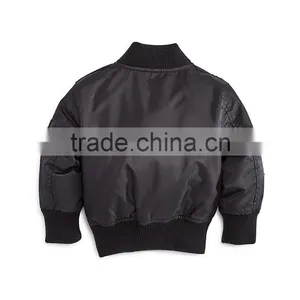 2017 Fashion Style Custom Logo Baby Kids Boys Winter Quilted Bomber Jacket Wholesale in China thumbnail-4