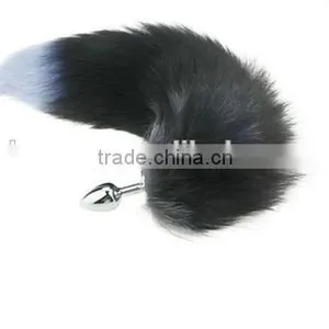 Factory Direct Sale Super Cool Silver Fox Tail Alternative Backyard Metal Anal Plug thumbnail-2
