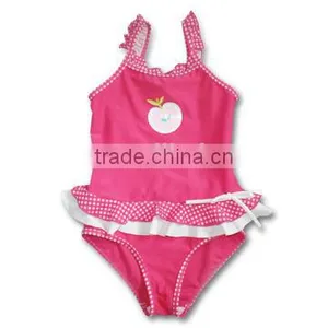 Kids Swimsuit Swimwear One Piece Cut Bow thumbnail-1