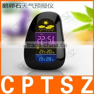 YGH-392 LED Color Display Cobblestone Indoor and Outdoor Temperature and Humidity Weather Clock Bell thumbnail-4